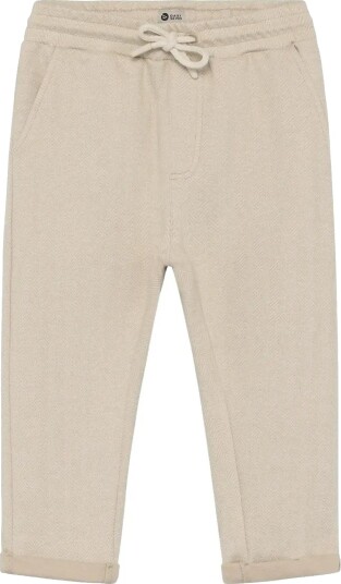 Daily 7 Herringbone Pants Beige 104