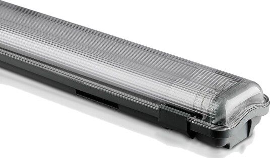 V Tac 120cm 36W vanntett komplett LED armatur IP65 inkl. 2x 18W 6400K LED rør Kulør : Kald
