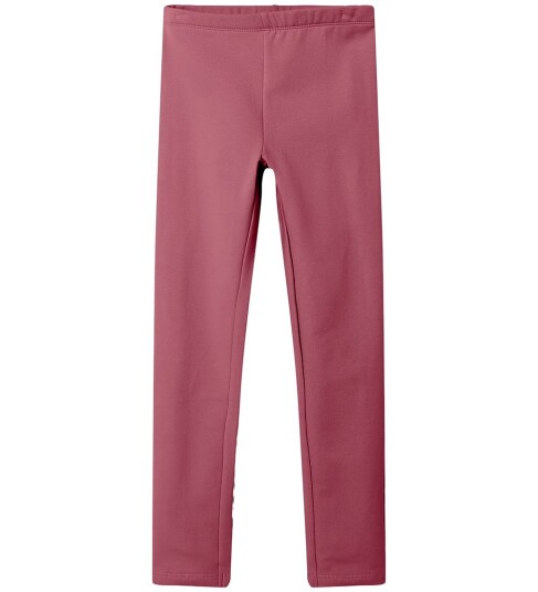 name it Nkfdavina Solid Swe Legging Bru N Noos Burgundy 164