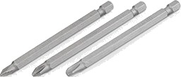Lange Bits 89 mm 3 stk PH1-PZ2-PZ3