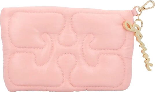 Ganni Quilted Chain Purse Pink ONE SIZE