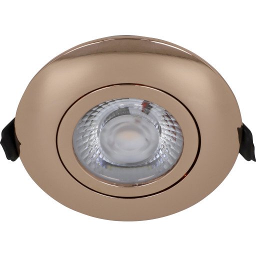 Nordtronic Low Profile Flexible downlight Ø8,3 cm kobber 3000K Nordtronic Low Profile Flexible downlight Ø8,3 cm kobber 3000K