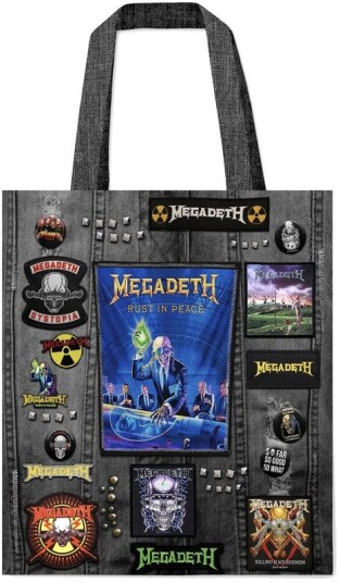 Rocksax Megadeth Battle Bag 16 X 16 Soft Polyester Bag with Web Handles 78859754