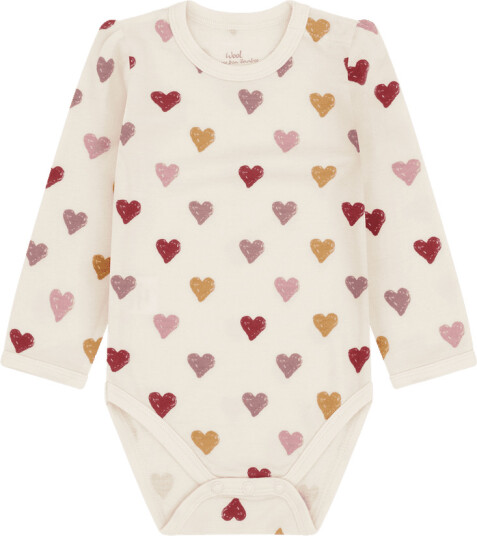 Hust And Claire Hust & Claire Baloo Hearts ull/bambus body off white 98 Hust And Claire Hust & Claire Baloo Hearts ull/bambus body off white 98