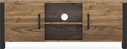 Skarebol TV-benk 147 cm - Svart/Tre/Natur