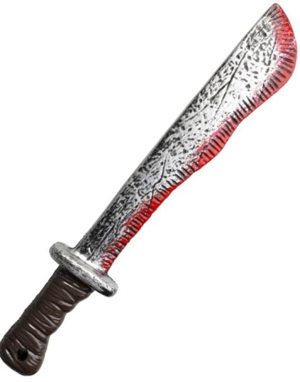 Slitt Blodig Machete Kostymevåpen Ca. 43 cm Slitt Blodig Machete Kostymevåpen Ca. 43 cm