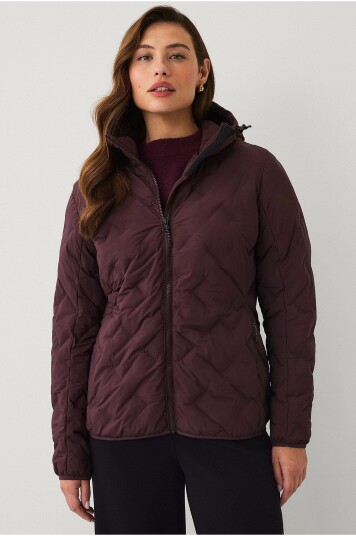 Áhkká Jakke Tech Puffer Jacket Brun