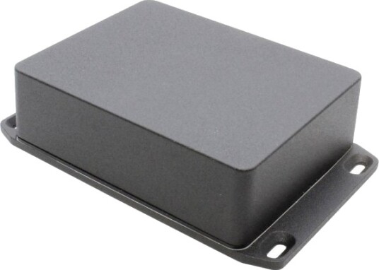 Hammond Electronics 1590WBB2FLBK 119 × 94 × 38 mm Støpt Aluminium Sort Kabinett