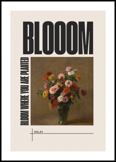 Vibrant Flower Still Life Plakat / 70x100