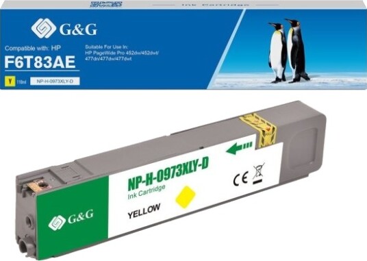 G&G Blekkpatron Kompatibel Med Hp 973X/ F6t83ae Xl Gul