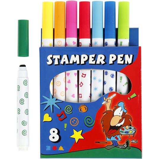 Cc Stempeltusj Blandede Farger - 8-pakning Cc Stempeltusj Blandede Farger - 8-pakning