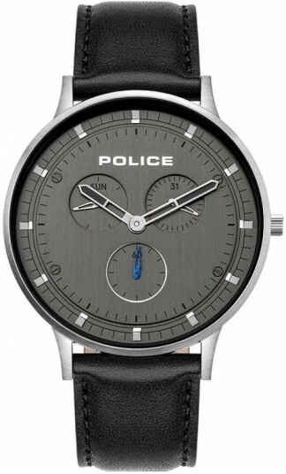Police Herreklokke PL15968JS.39 Grå/Lær Ø42 mm