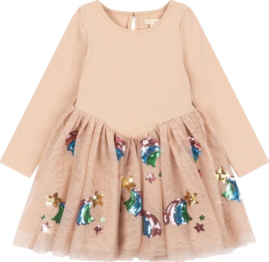 Konges Sløjd Kjole Yvonne Ballerina Rainbow Star Konges Sløjd 5 år (110) Kjole Beige Rosa Konges Sløjd Kjole Yvonne Ballerina Rainbow Star Konges Sløjd 5 år (110) Kjole Beige Rosa