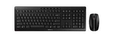Cherry Stream Desktop Recharge Trådløst Tastatur og Mussett med CHERRY SX Svart