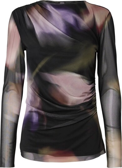 YAS Yasshama Ls Mesh Top BLACK M YAS Yasshama Ls Mesh Top BLACK M