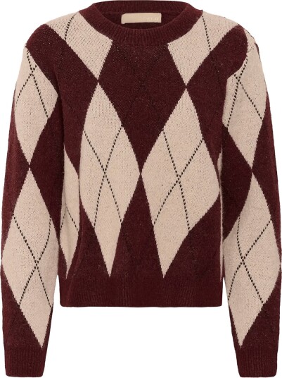 Culture Cuargyle Pullover BURGUNDY ARGYLE L Culture Cuargyle Pullover BURGUNDY ARGYLE L