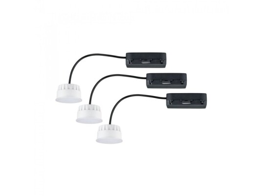 Paulmann Choose Coin 3-Piece Set Innsunket Spotlight 3 Ampuller Led 2700 K 630 Lm Satin Stål