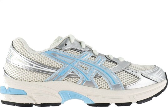 Asics Sko Gel 1130 GS Cream/lb Asics 40 Sko Hvit Lyseblå Sølv