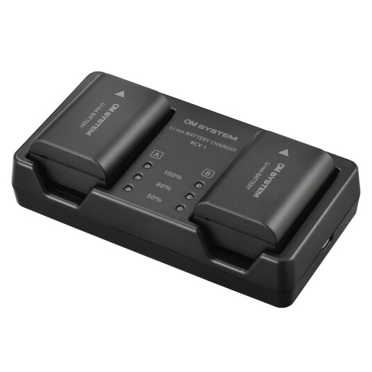OM SYSTEM SBCX-1 Dobbellader +1x batteri For OM-1. 2280mAh OM SYSTEM SBCX-1 Dobbellader +1x batteri For OM-1. 2280mAh