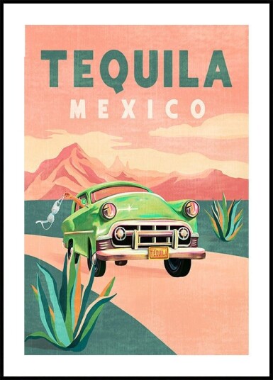 Tequila Mexico Poster Plakat / 100x150cm