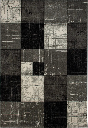 London Square Friezematte 160x230 - Svart/Grå