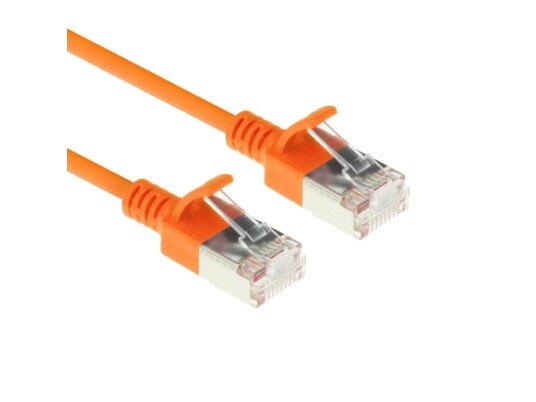 Act Orange 1 Meter Lszh U/Ftp Cat6a Datacenter Slimline Patch Cable Snagless With Rj45 Connectors Dc7101 DC7101