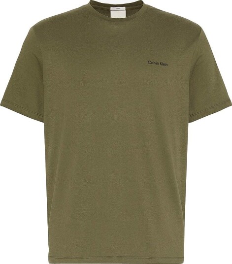 Calvin Klein Ss Micro Logo Crewneck Tee Khaki green XXL