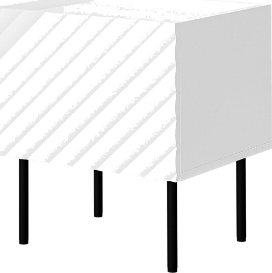 Munkedal Nattbord 47 cm - Hvit