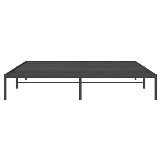 vidaXL Sengeramme i metall svart 180x200 cm