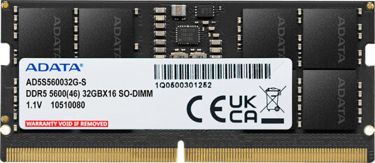 ADATA 16GB DDR5 5600 MHz SO-DIMM RAM-modul for Laptop ADATA 16GB DDR5 5600 MHz SO-DIMM RAM-modul for Laptop