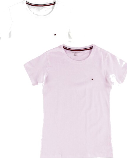Tommy Hilfiger 2 Pk Ss Tee Pink 128 140