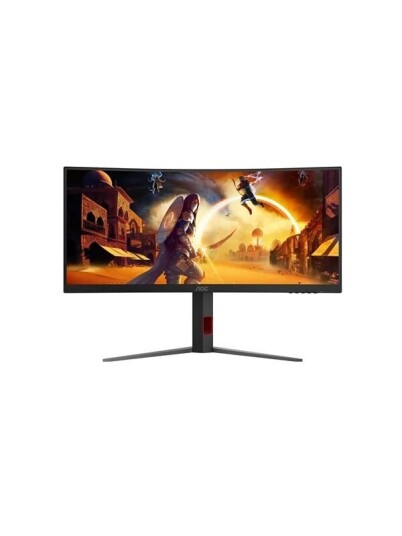 AOC CU34G4Z 34" Buet WQHD Gaming-Skjerm 240Hz HDR400 Sort/Rød AOC CU34G4Z 34" Buet WQHD Gaming-Skjerm 240Hz HDR400 Sort/Rød