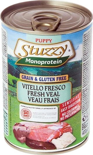 Stuzzy Monoprotein Kalvekjøtt Puppy Våtfôr 400 G Stuzzy Monoprotein Kalvekjøtt Puppy Våtfôr 400 G
