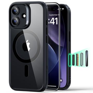 ESR HaloLock MagSafe Classic Hybrid Mobildeksel til iPhone 17 Gjennomsiktig Svart