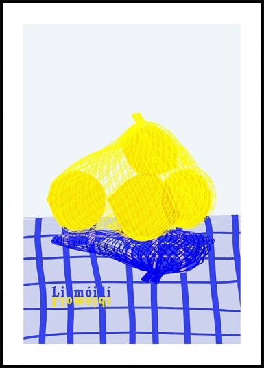 Lemons in bag Plakat Plakat / 30x40cm