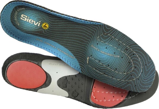 Sievi Dual Comfort Plus Innleggssåle blå ekstra høy 39 Sko