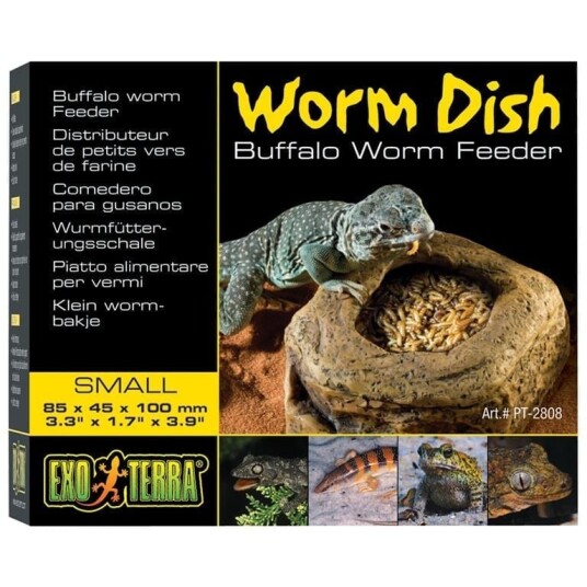 Exo Terra Worm Dish 8.5X4.5X10Cm Exo Terra Worm Dish 8.5X4.5X10Cm