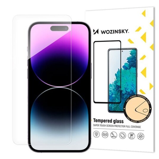 Wozinsky herdet glass skjermbeskytter til iPhone 15 Pro