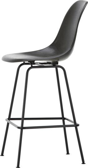 Vitra Eames Glassfiberbarkrakk Medium Elefantskinn Grå/ Sort Vitra Eames Glassfiberbarkrakk Medium Elefantskinn Grå/ Sort
