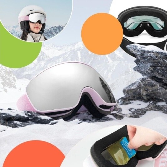 Qunature skibriller Baby Professor Rosa Medium/Stor