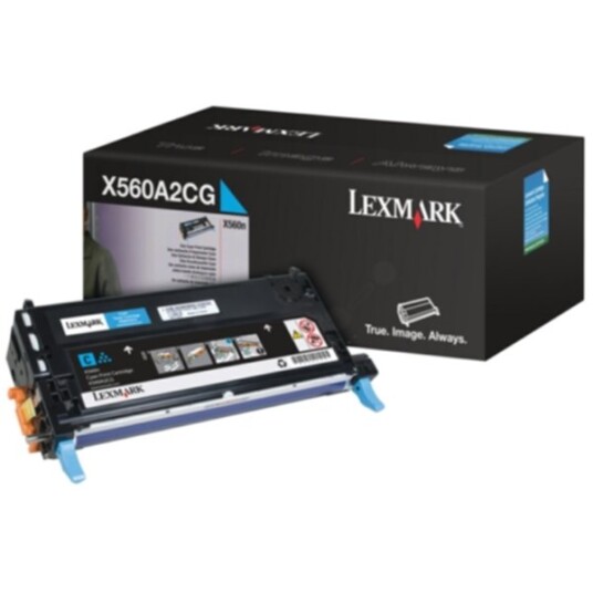 Lexmark X560A2CG Tonerkassett cyan 4.000 sider