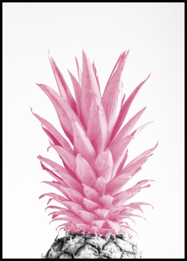 Tropical Pink Pineapple Plakat / 21x30