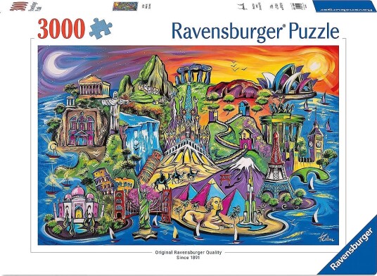 Ravensburger Isle Of Sights 3000P Multi/patterned ONE SIZE Ravensburger Isle Of Sights 3000P Multi/patterned ONE SIZE