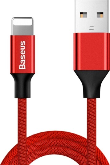 Baseus Yiven 1,8m Lightning Kabel Rød 2A