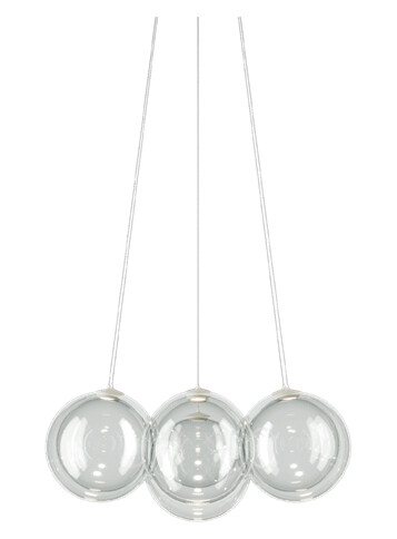Lodes Random Cloud 7 Lysekrone Ø28 3000K Klar/ Glass Lodes Random Cloud 7 Lysekrone Ø28 3000K Klar/ Glass