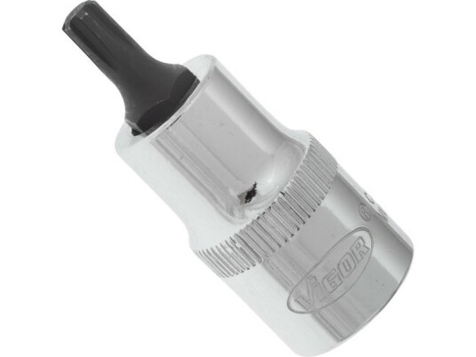 Vigor V2203 Slaghylse 1/2" Sølv Metrisk/Imperisk 12.5 mm Håndverktøy