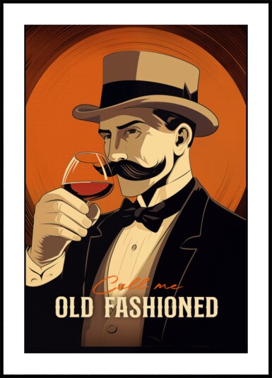 Old Fashioned Gentleman Plakat / 40x50
