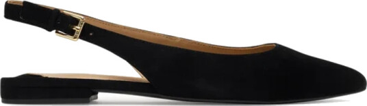 Lauren Ralph Lauren Londyn Suede Slingback Flat - Black - 37