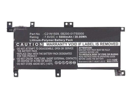 CoreParts batteri til bærbar PC - Li-pol - 5000 mAh - 38 Wh (MBXAS-BA0048)