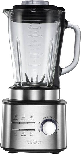 Sabor Ultimate 1500W Blender 1,5L Børstet Klar Sabor Ultimate 1500W Blender 1,5L Børstet Klar